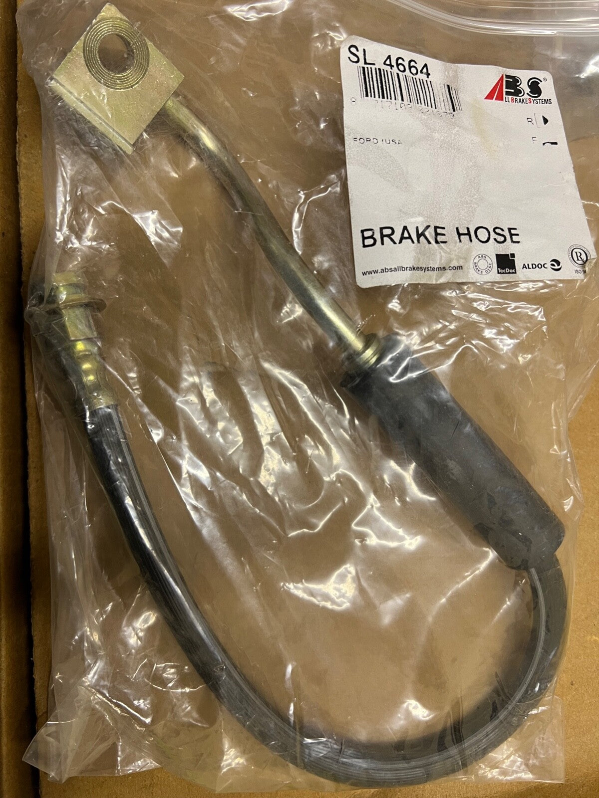 ABS SL4664 Front Right Brake Hose fits Ford (USA) Bronco (85-90)