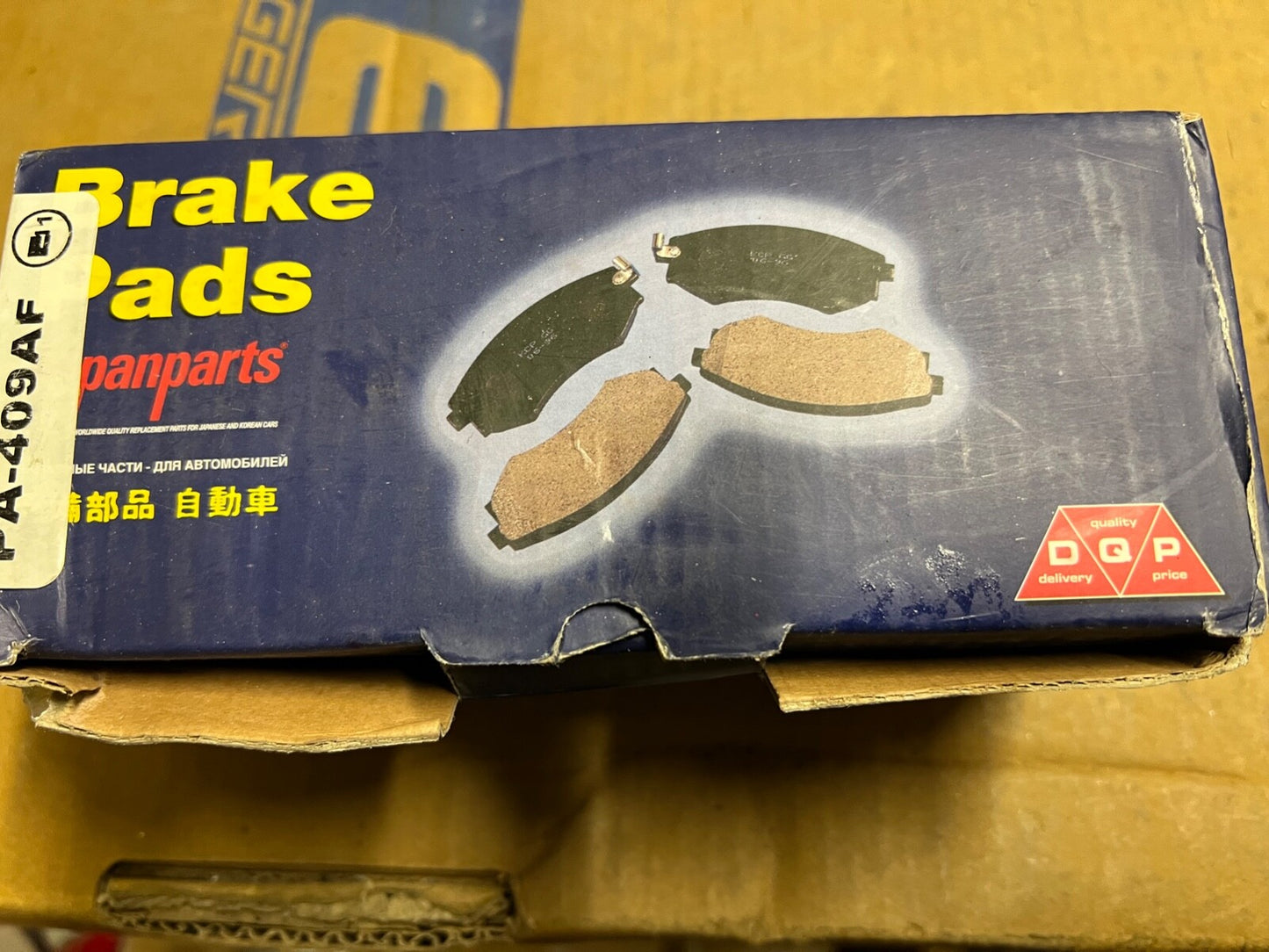 Japanparts PA-409AF Front Brake Pad Set fits Honda Accord 2008-2015