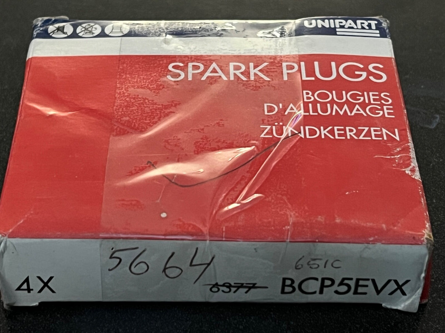 Unipart BCP5EVX Spark Plugs set of 4 fits Saab 9-3 900 9000