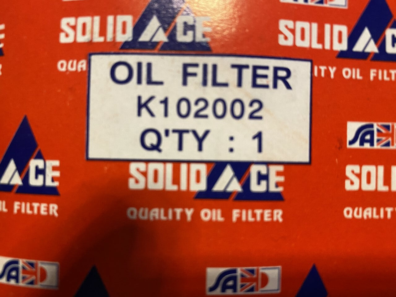 Solid Auto K102002 Oil Filter fits Kia Hyundai