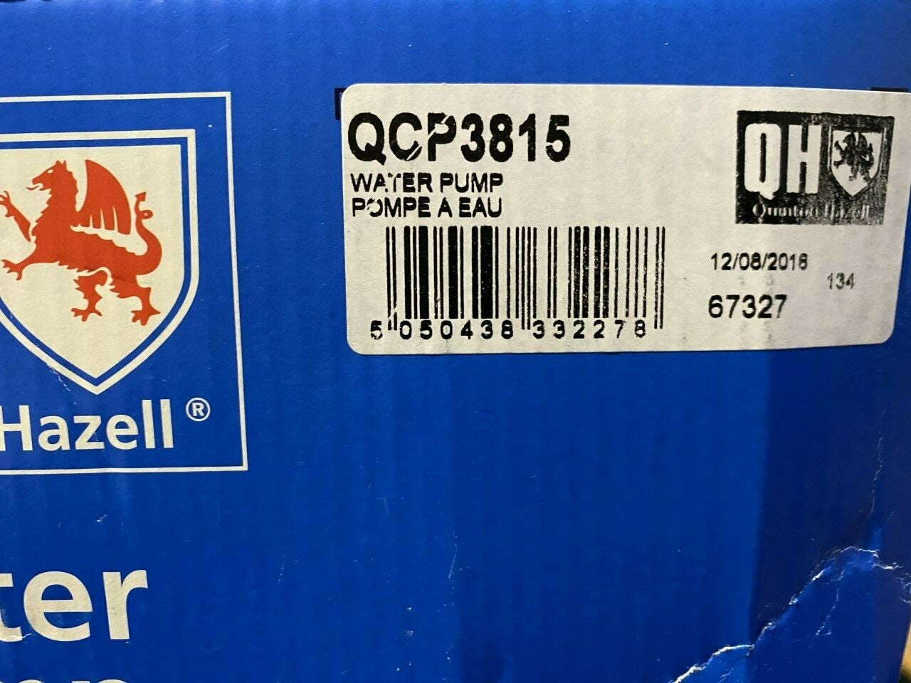 QH QCP3815 Water Pump fits Iveco