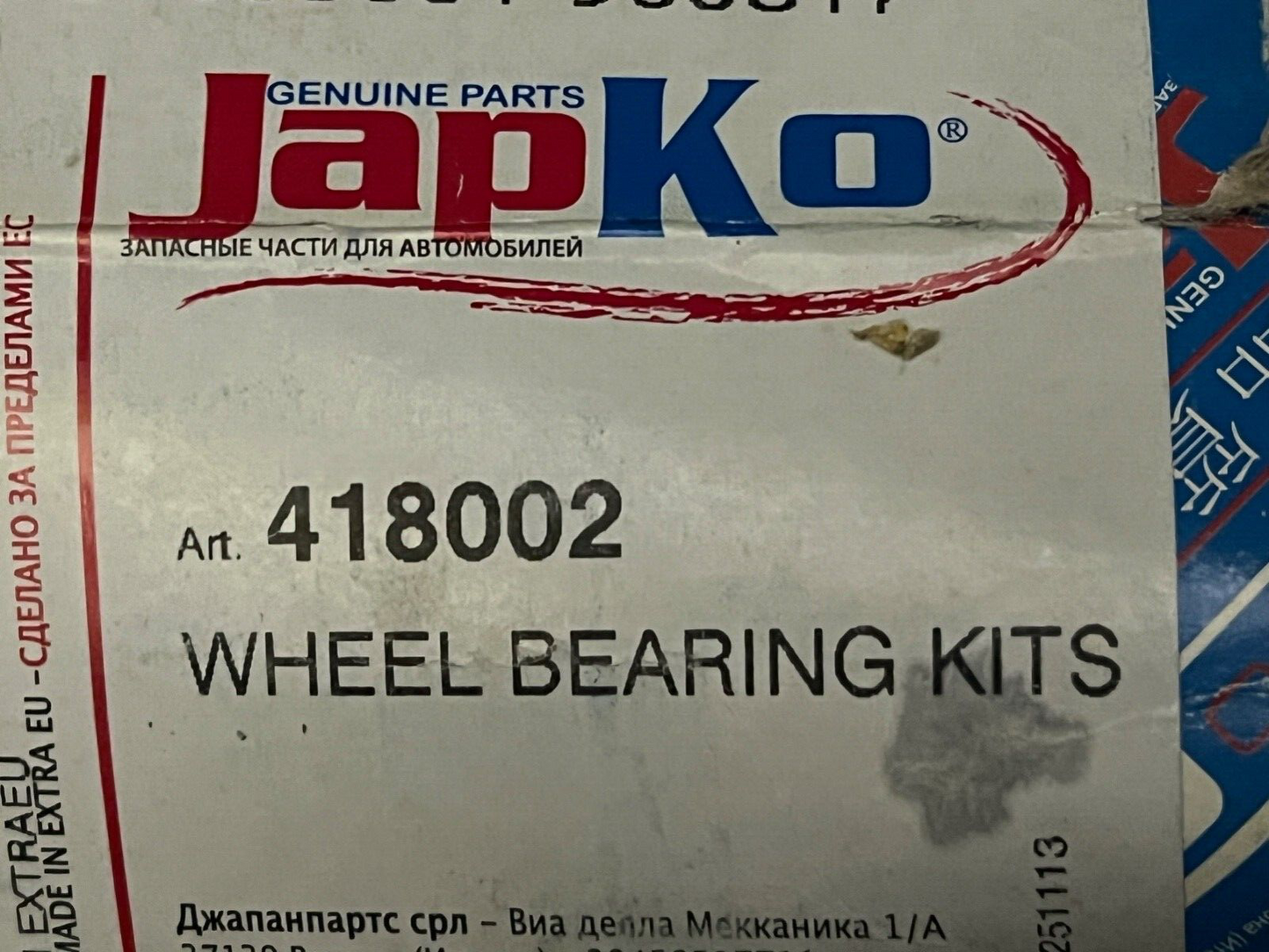 Japko 418002 Front Wheel Bearing fits SUZUKI SWIFT III SA 310 I CULTUS I SWIFT I