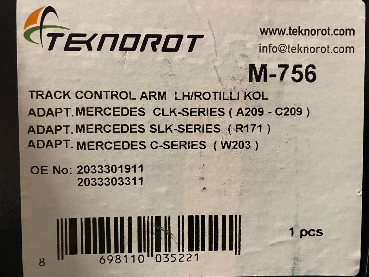 Teknorot M-756 Track Control Arm fits Mercedes