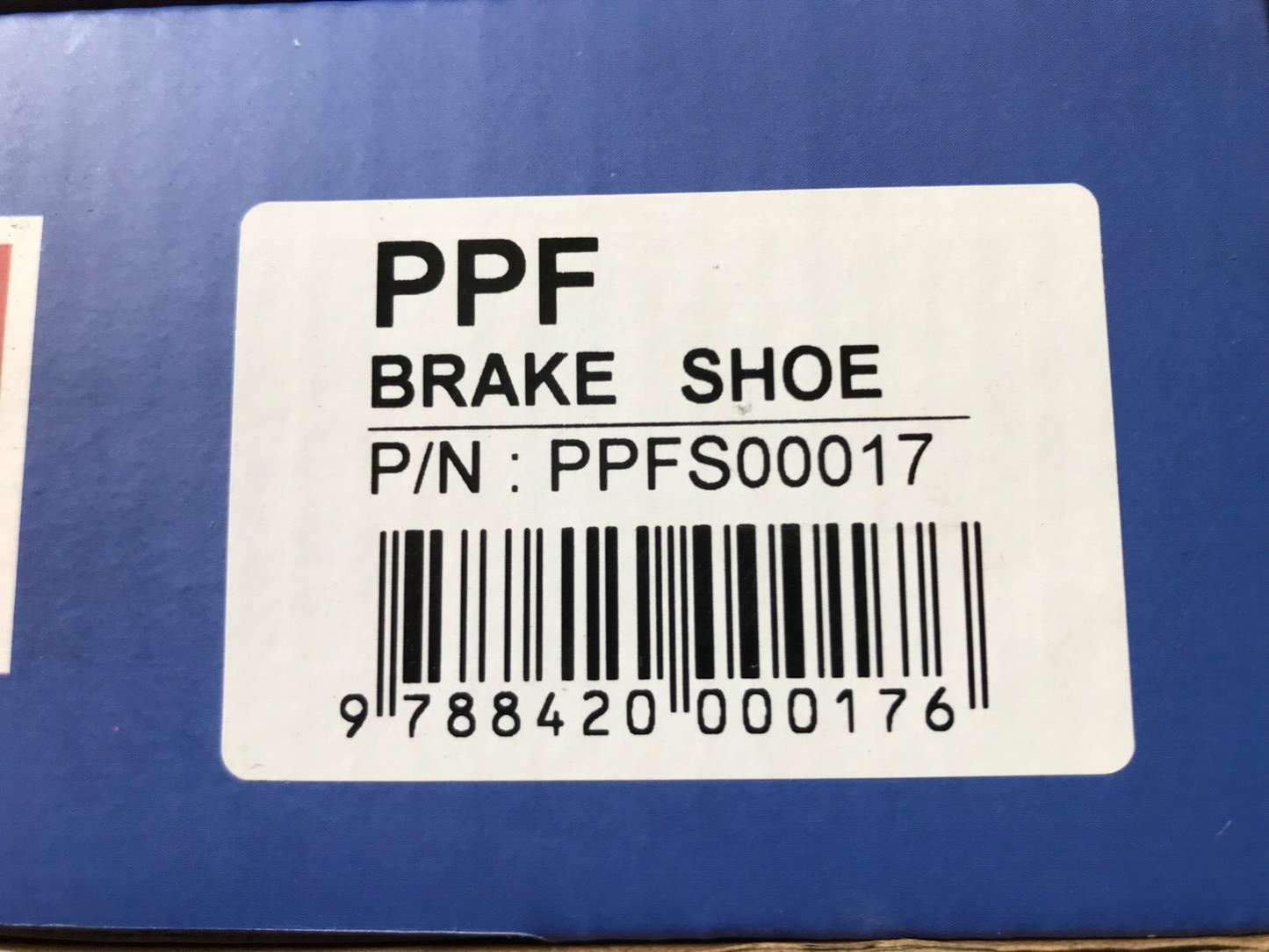 PPFS00017 Rear Brake Shoes fits Ford Fiesta - Fusion - Puma - KA - Courier