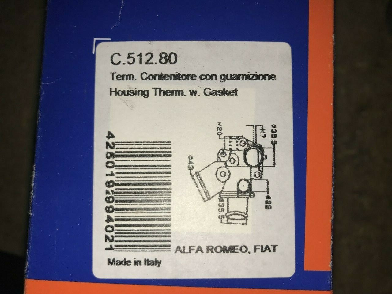 Thermostat Alfa Romeo 146 155 Fiat Tempra Tipo Lancia Delta Dedra C.512.80