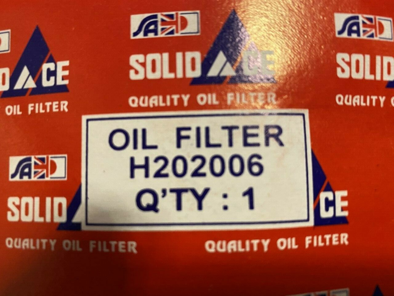 Solid Auto H202006 Oil Filter fits Hyundai Kia