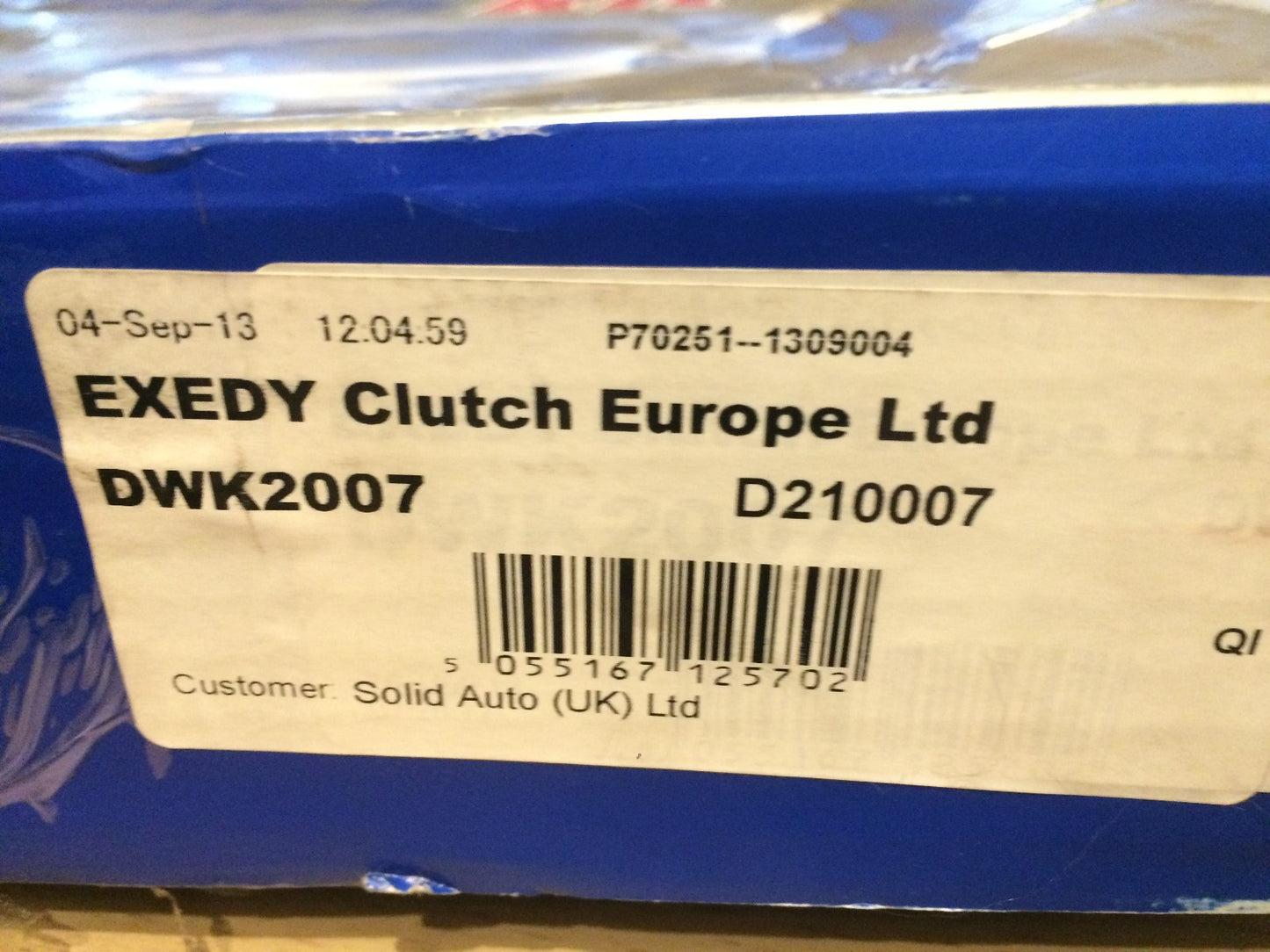 3 Piece Clutch Kit Daewoo Lanos 97-on Nubira 97-on 00-on DWK2007 Exedy
