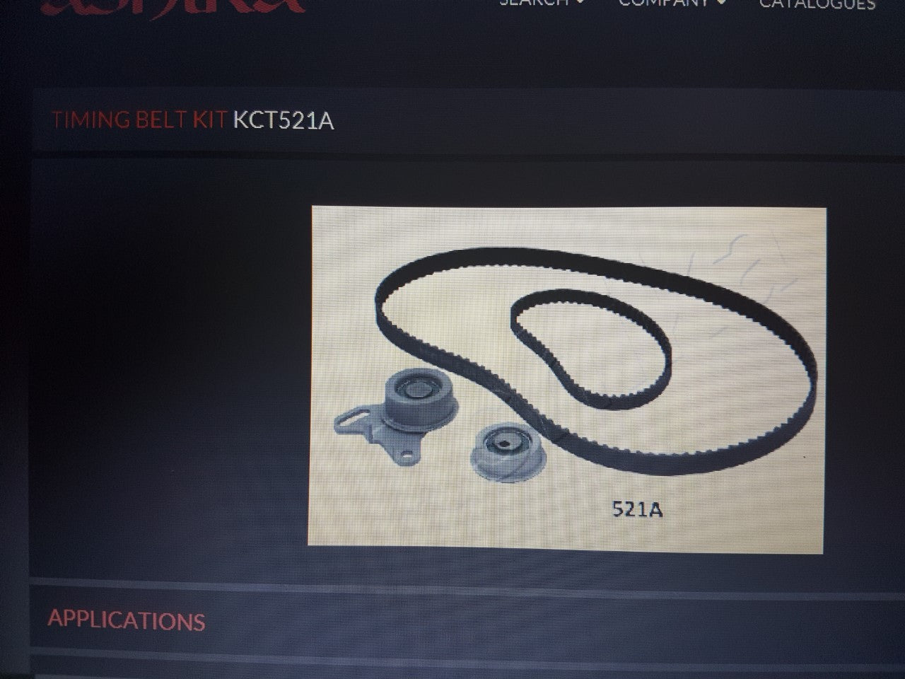 Timing Belt Kit Belt & Tensioner Mitsubishi L300 Pajero 2 Ashika KCT593