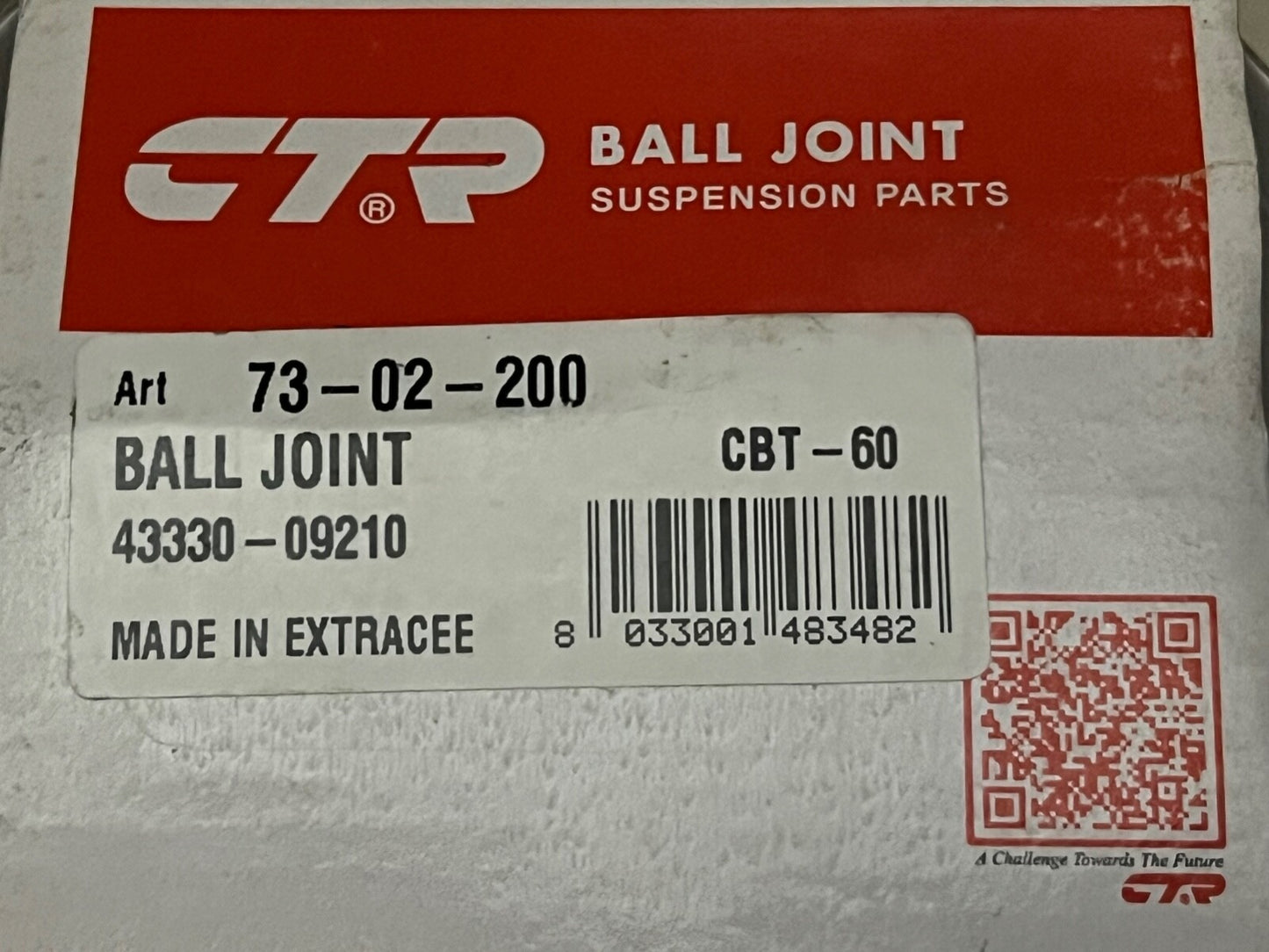 73-02-200 Front Ball Joint fits Toyota Avensis 2003-2008