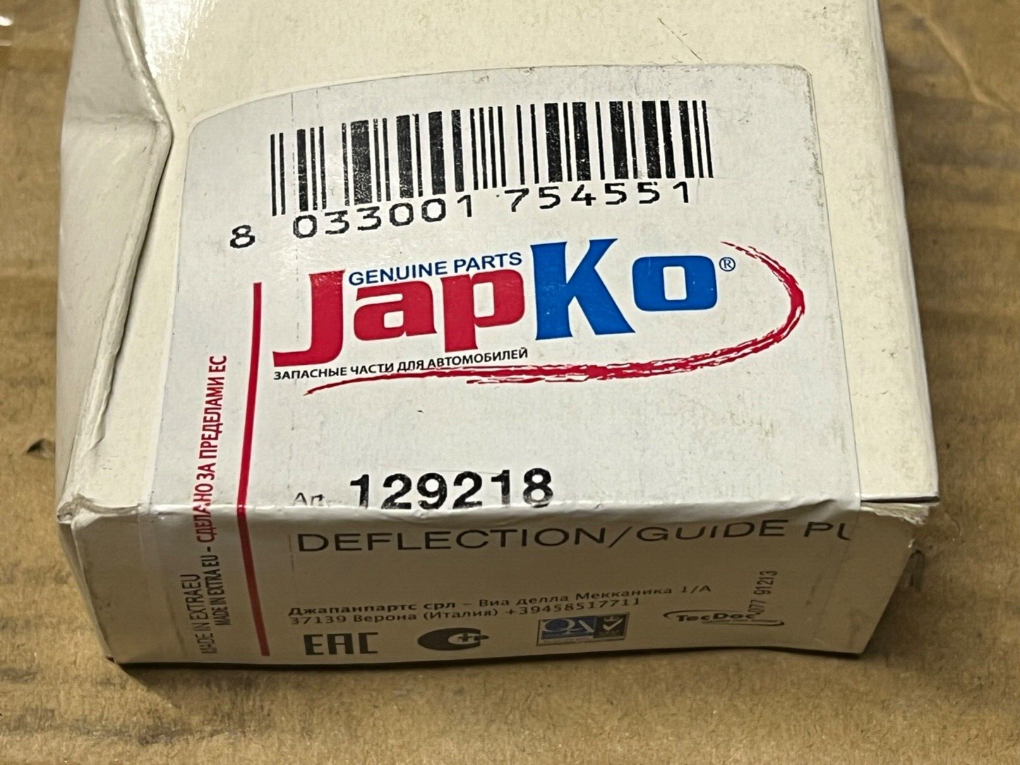 Japko 129218 Auxiliary Drive Belt Idler Pulley fits Toyota Lexus Lotus