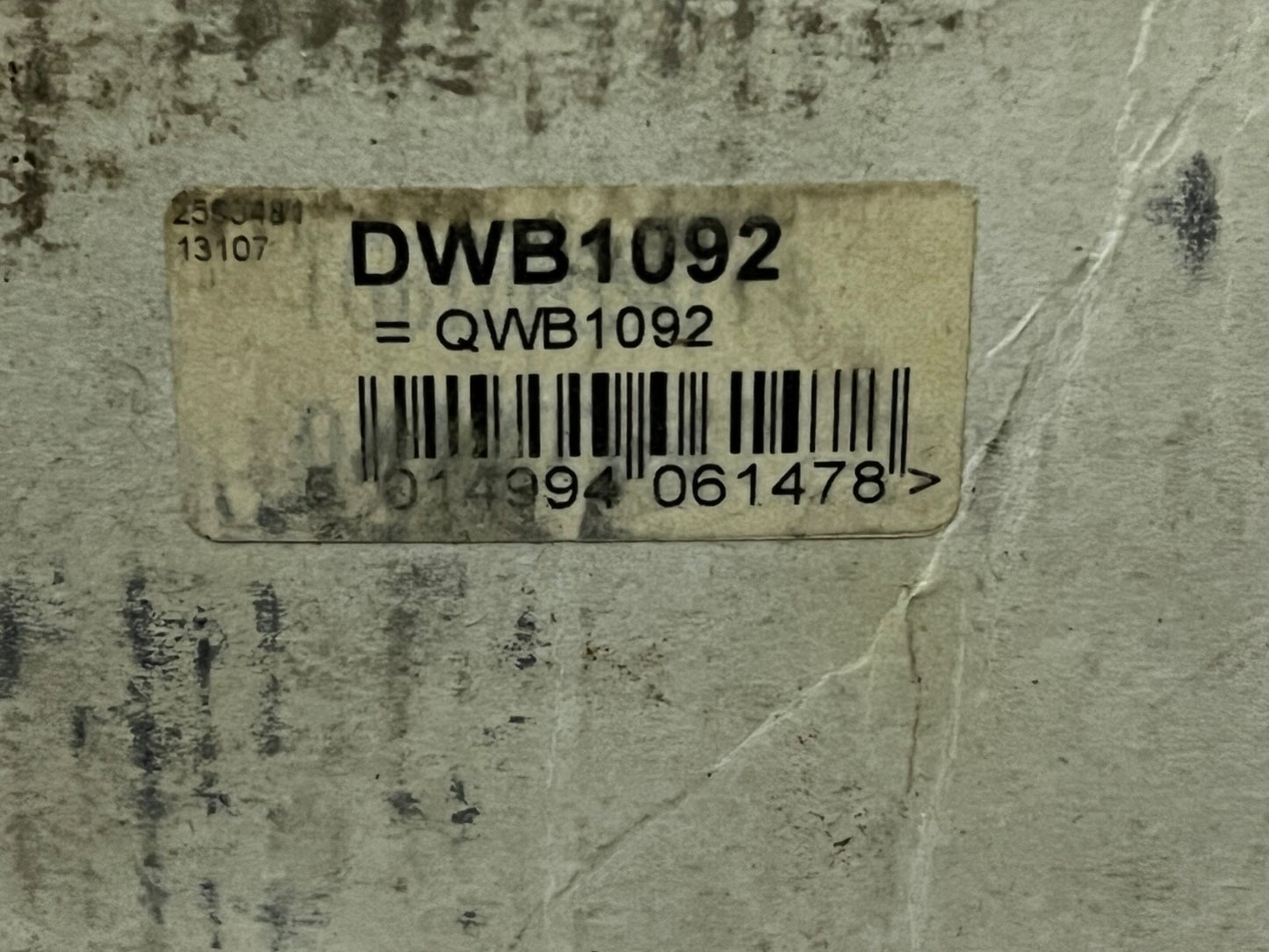 DWB1092 Rear Wheel Bearing fits Renault Kangoo