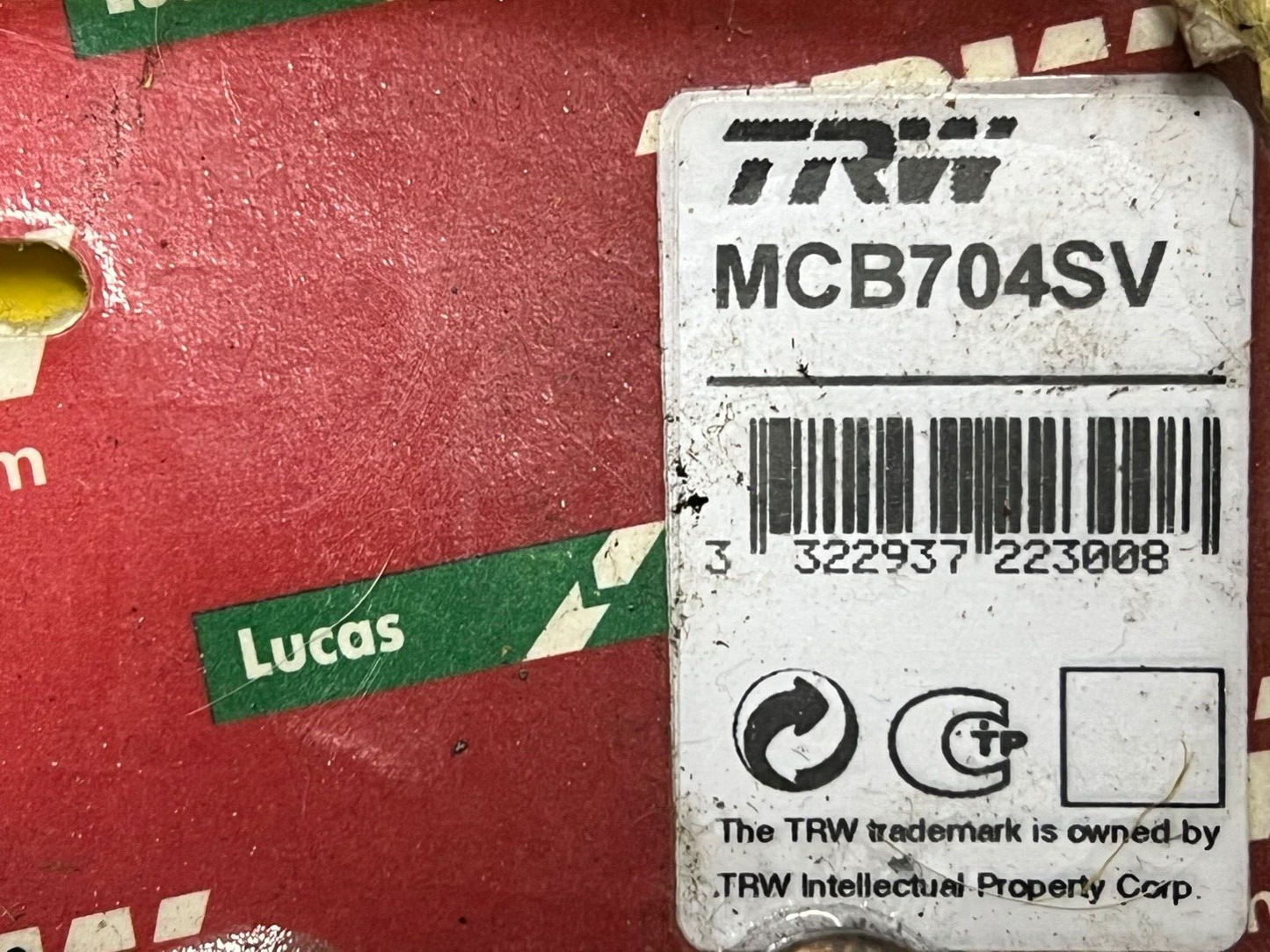 TRW SV Street Front Brake Pads MCB704SV Honda NT 650 V Deauville CBS 2002-2005