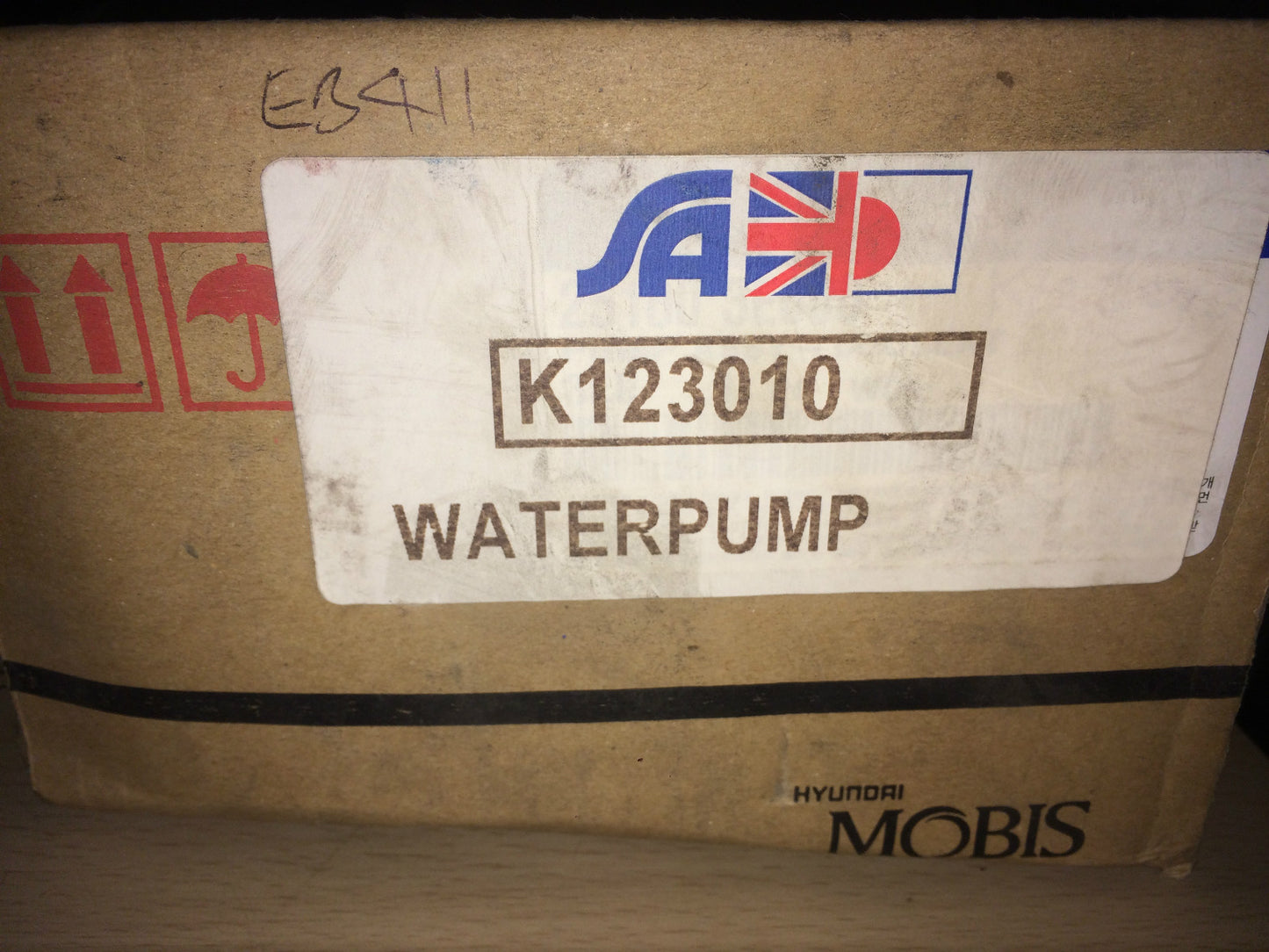 Water Pump Kia Sedona Carnival Magentis Hyundai Santa Fe K123010 Genuine Part OE