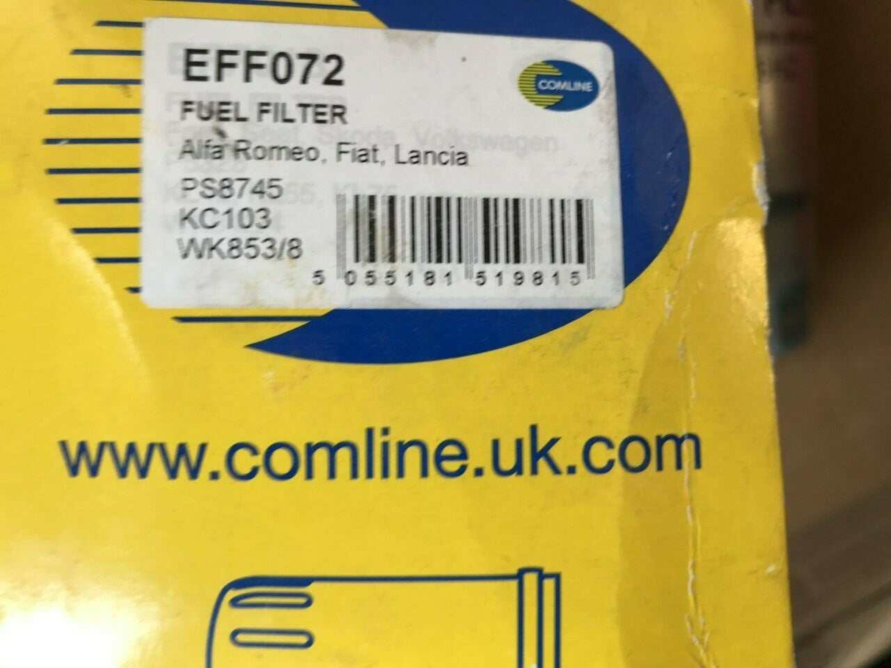 Alfa Romeo 159 Fiat Brava Bravo Marea Punto Multipla Comline EFF072 Fuel Filter
