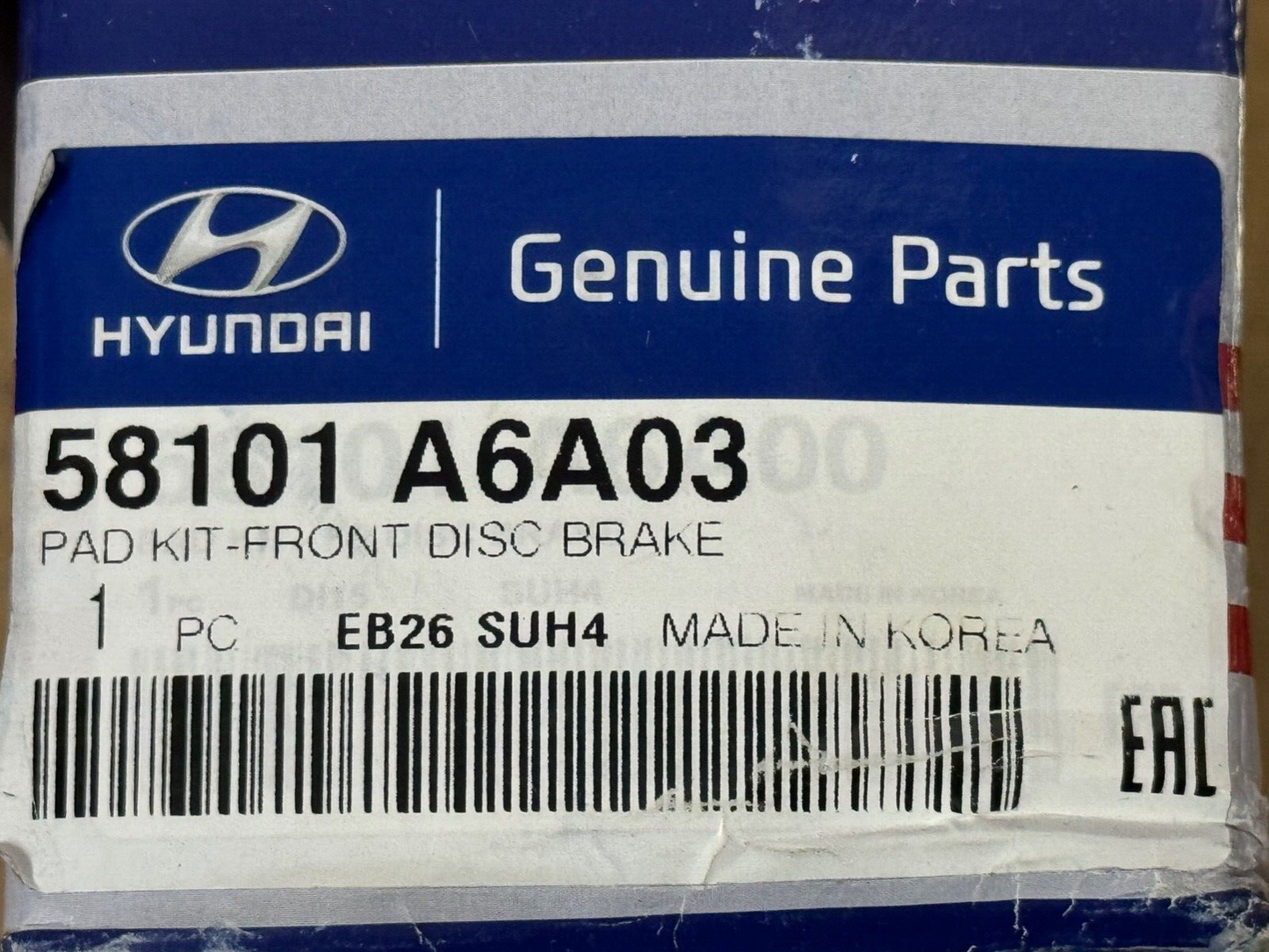 Genuine 58101A6A03 Front Brake Pads fit Kia Need Niro Hyundai Ioniq i30 Velostar