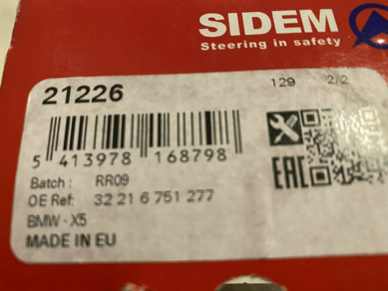 Sidem 21226 Suspension Arm Track Rod Tie End Assembly fits BMW X5