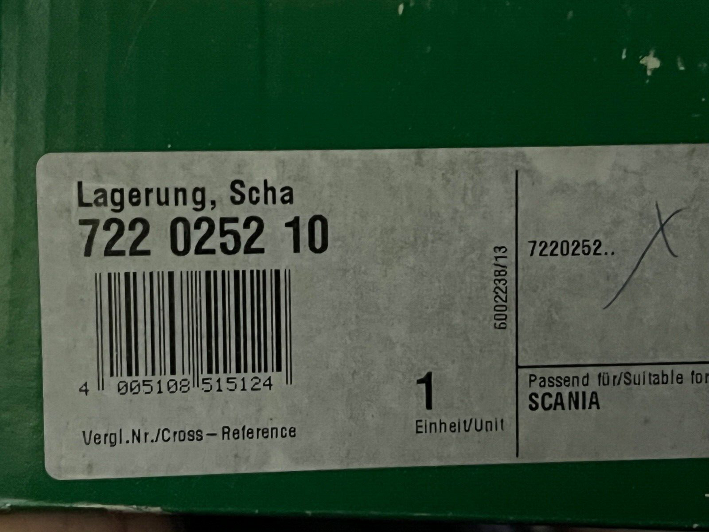 722025210 INA Manual Transmission Bearing fits Renault Volvo Trucks