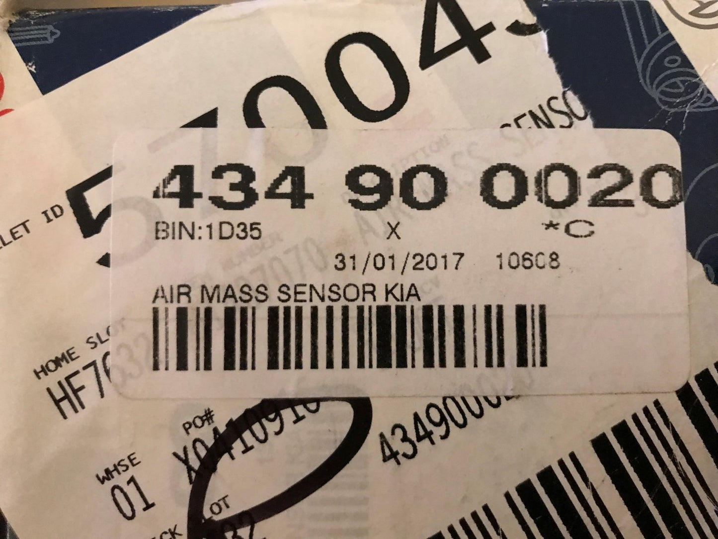 Air Flow Meter / Sensor Hyundai H1 Porter Terracan Kia Sedona Sorento 0281002554