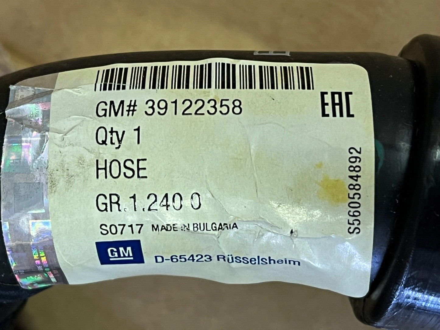 Genuine Vauxhall 39122358 Radiator Outlet Hose fits Astra