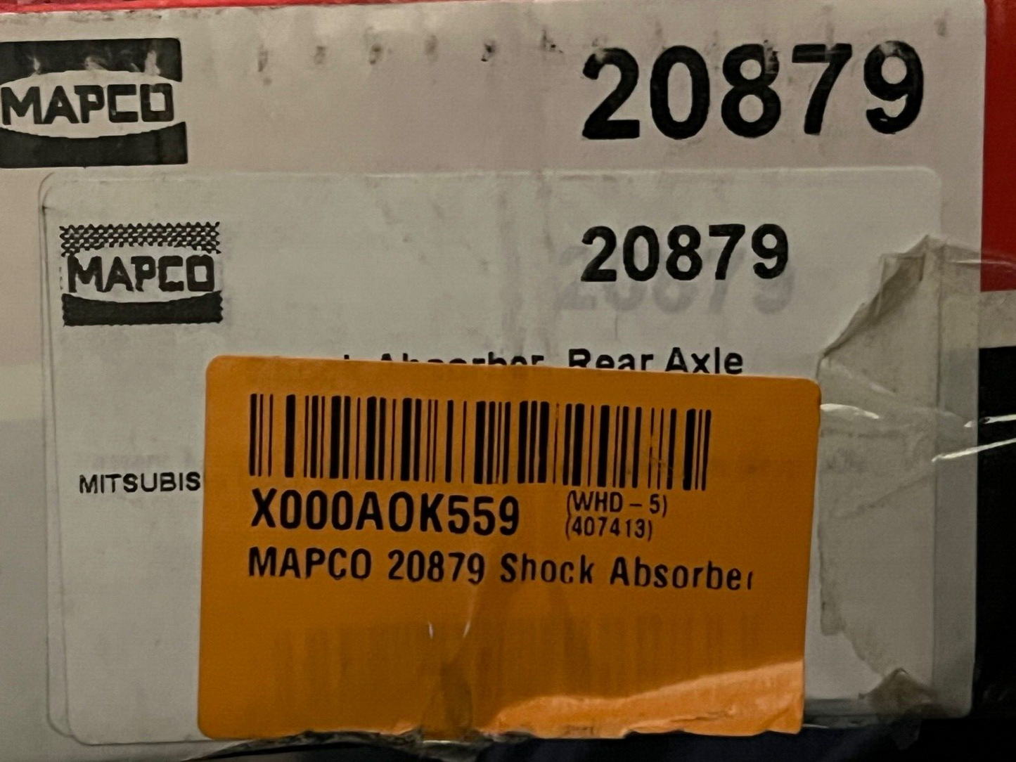 20879 Mapco Rear Shock Absorber fits Smart FourFour Mitsubishi Colt