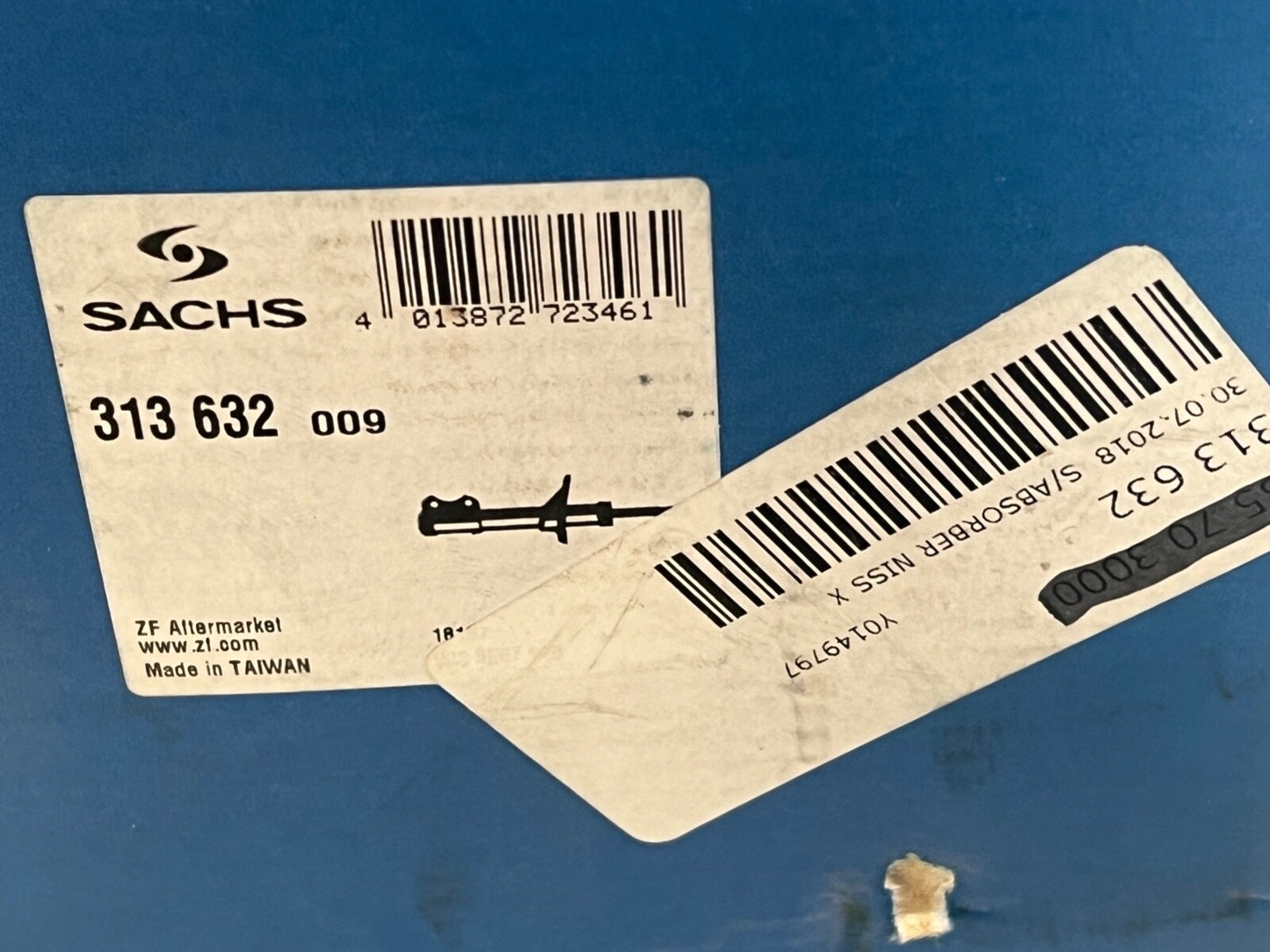 Sachs 313632 Rear Left Gas Shock Absorber Strut Fits Nissan X-Trail T30 2001-200