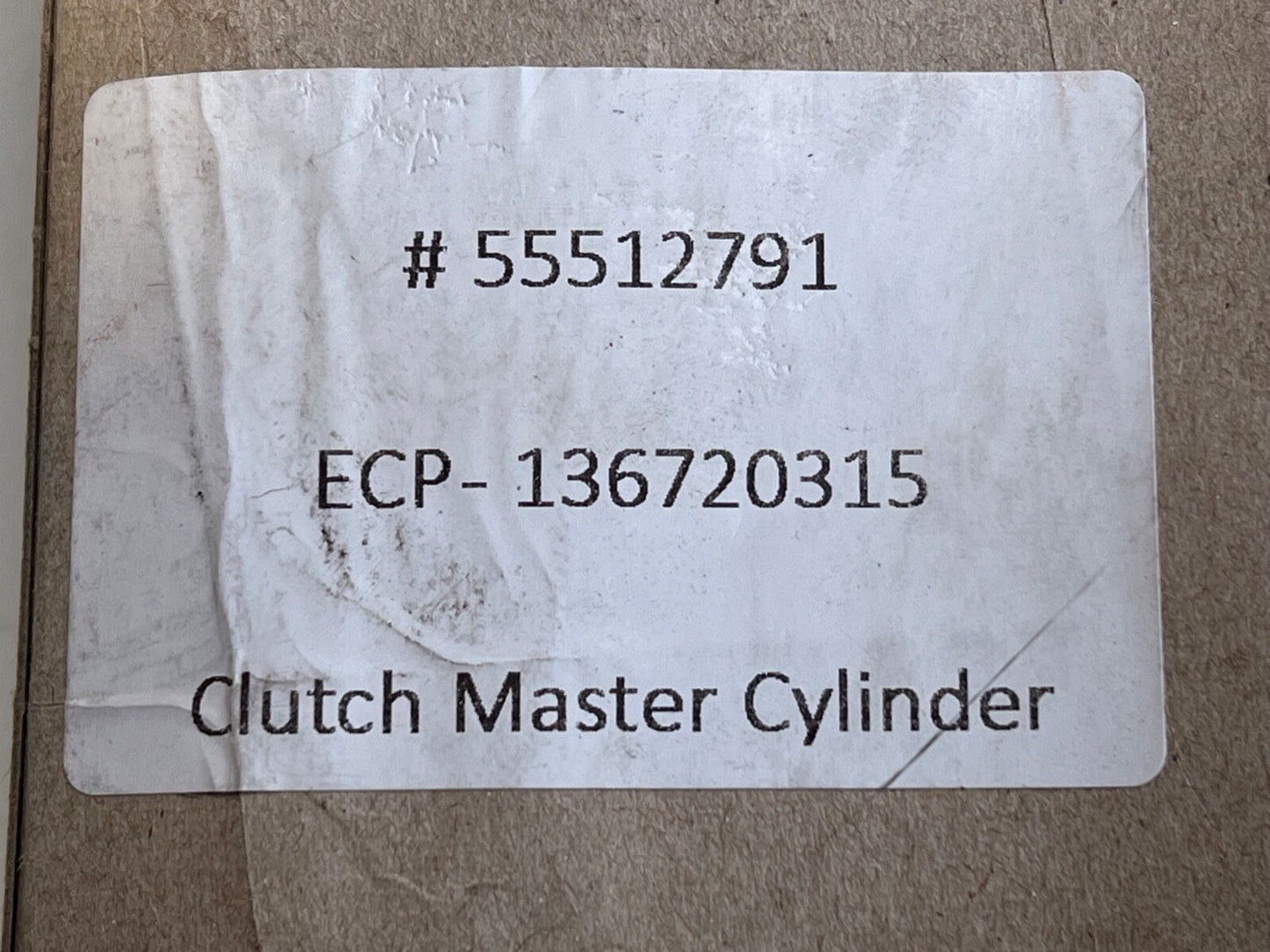 55508640 Clutch Master Cylinder fits Vauxhall Astra MK7 2015-onwards