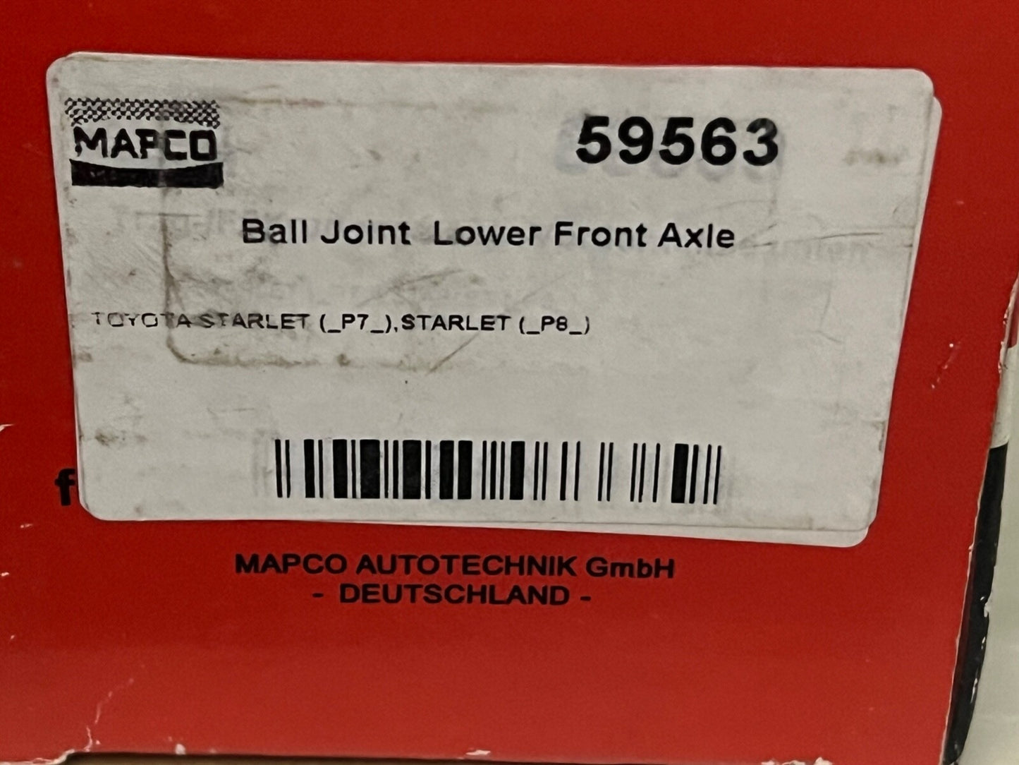 Mapco 59563 Front Lower Ball Joint fits Toyota Starlet