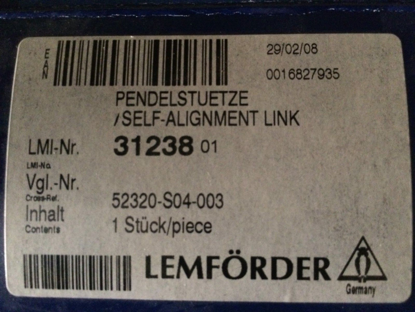 Rear Stabiliser Link Arm Honda Civic 1995-2001 Lemforder 31238