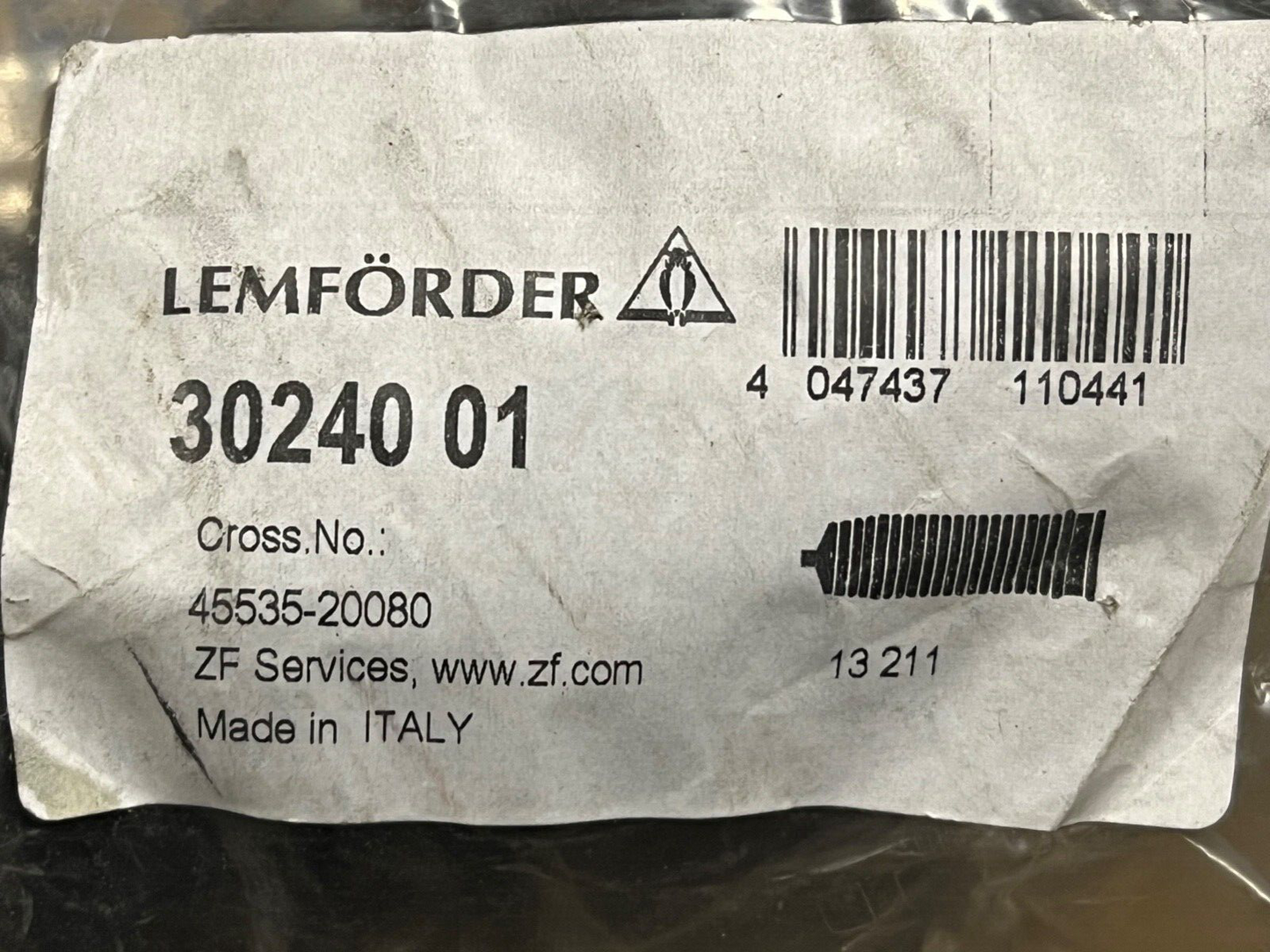 Lemforder 3024001 Steering Rack Gaiter