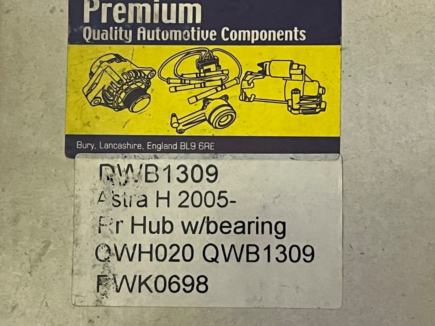 PWK0698 KWB975 Rear Wheel Bearing fits Vauxhall Astra H Insignia Meriva Zafira