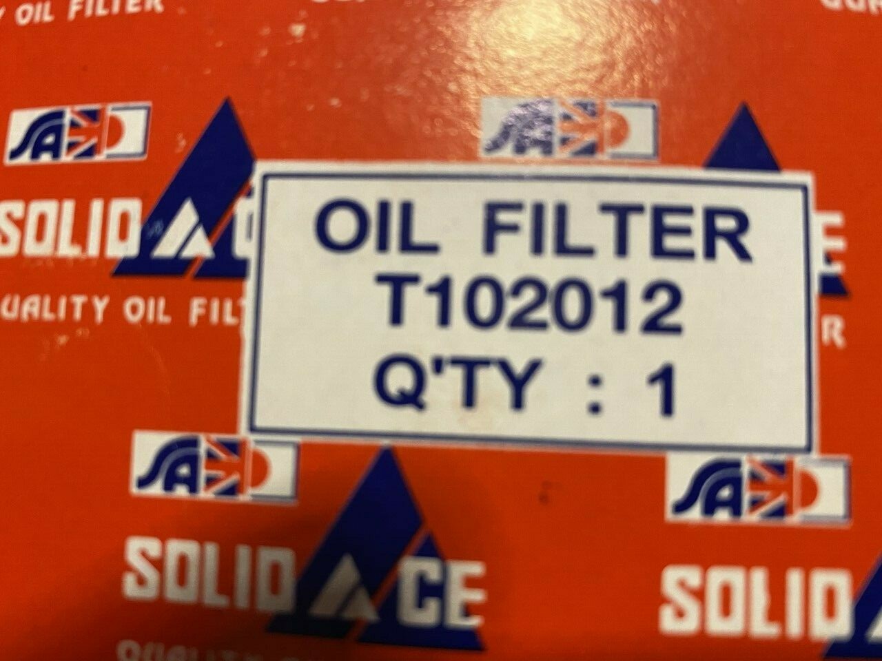 Solid Auto T102012 Oil Filter fits Toyota VW Ford Mazda Volkswagon Metrocab