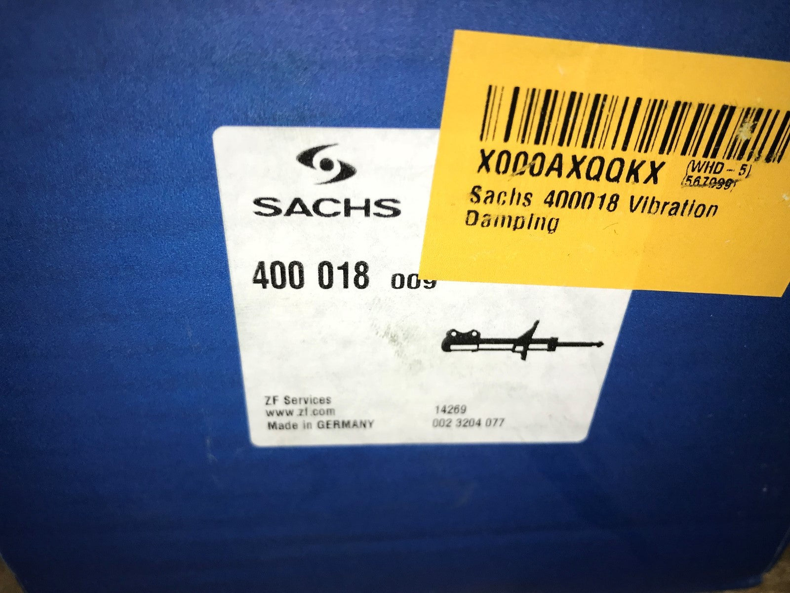 Shock Absorber VW Touran 2003-2010 Sachs 400018