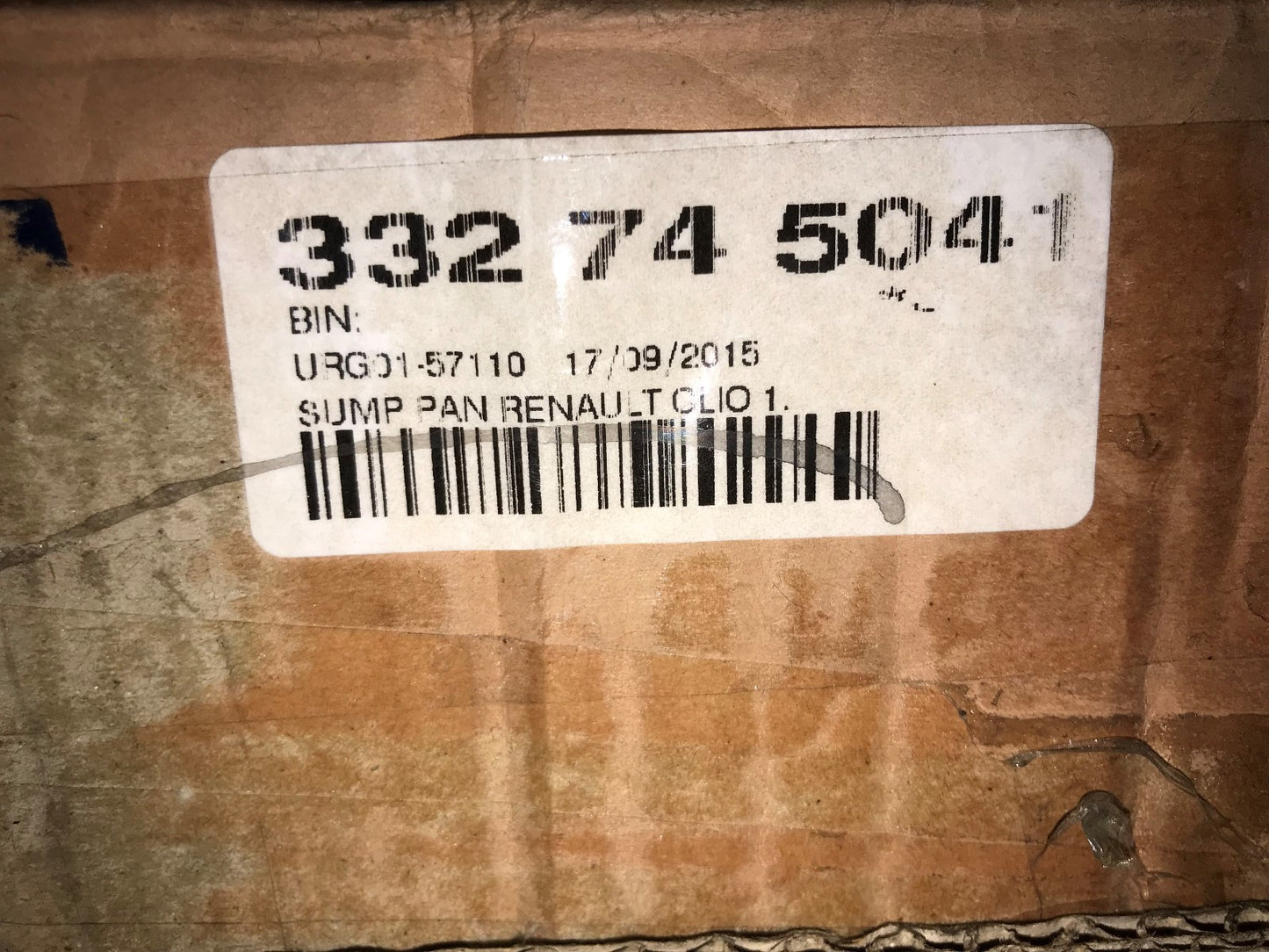 Oil Sump Renault Clio 1991-2009 1.4 ECP No: 332745041