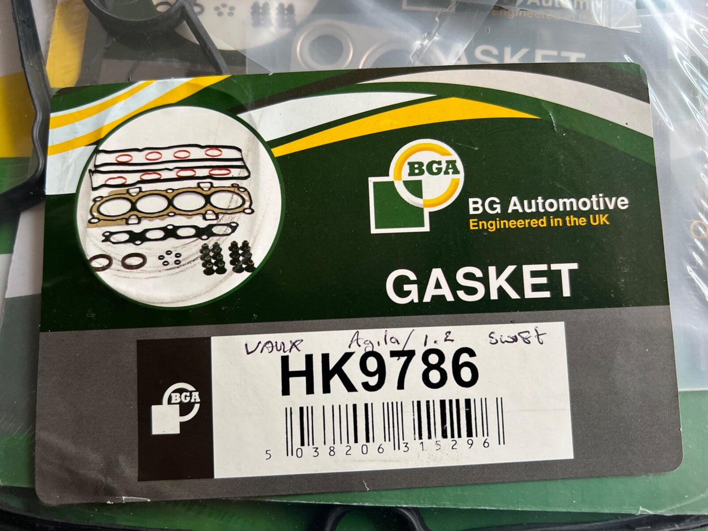 Head Gasket Set HK9786 BGA 93194606 FOR SUZUKI Swift VAUXHALL Agila 1.2