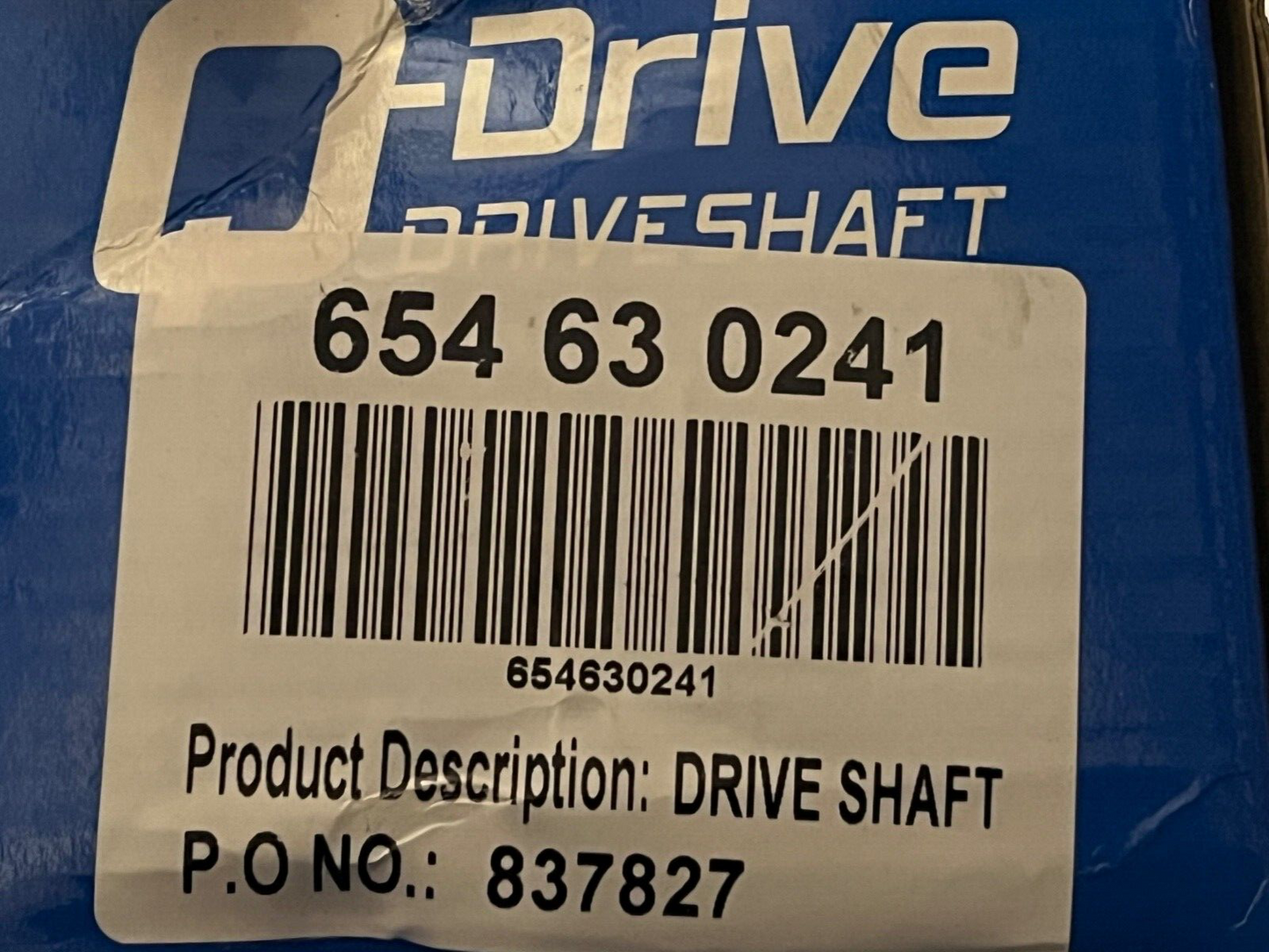 Q Drive 654630241 Driveshaft Front Near Side fits Jaguar X Type