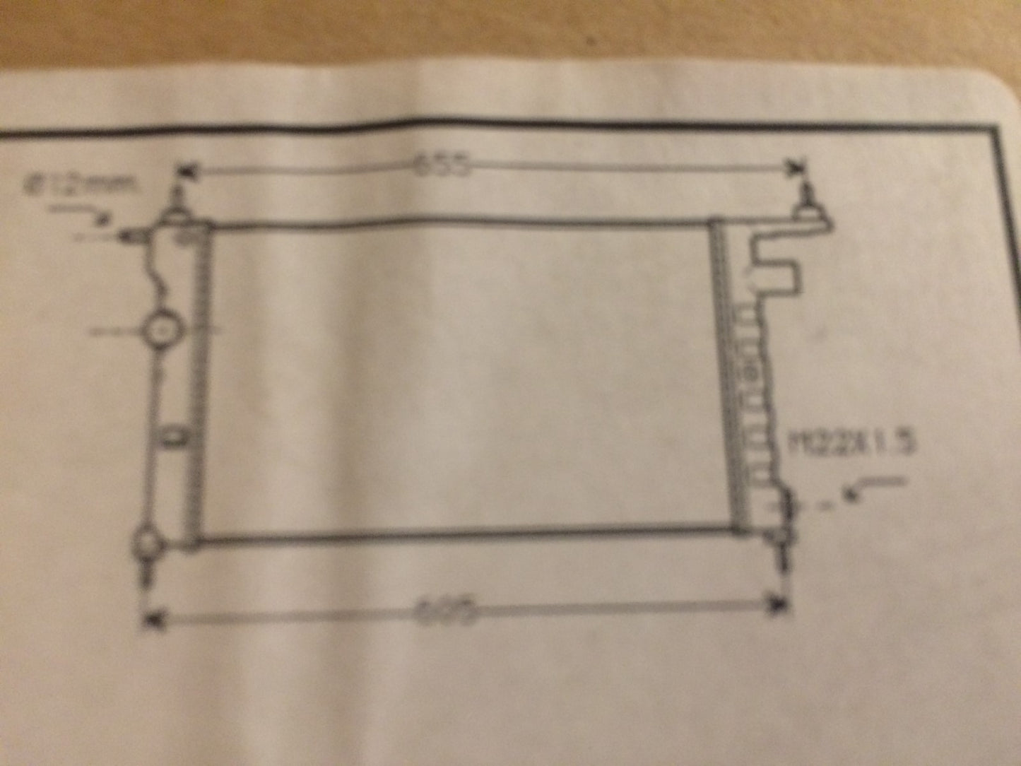 Vauxhall Corsa Petrol 1993 - on Radiator OLA2183 NEW