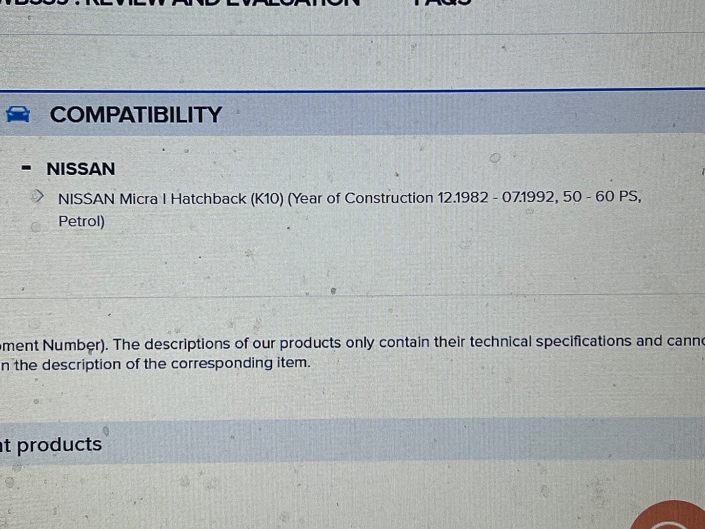 TBK272 QWB539 VK392 Rear Wheel Bearing Fits NISSAN MICRA K10 1.0 1.2