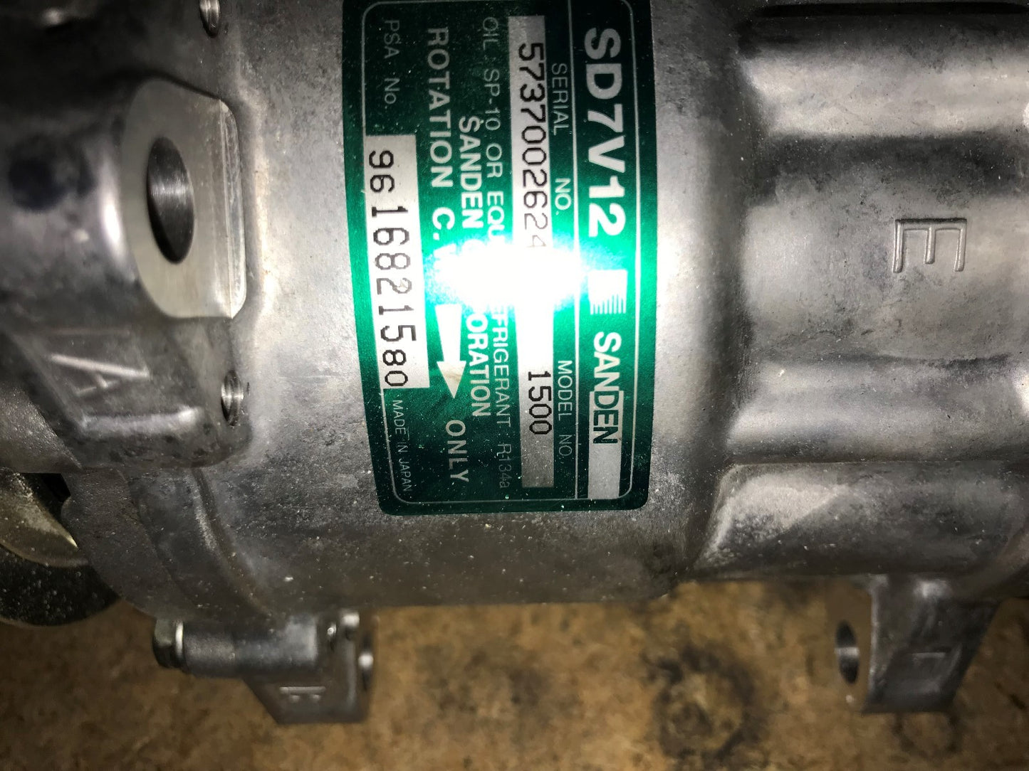 Air Con Compressor for Peugeot 306 106 206 Partner Citroen Saxo Xsara 9616821580