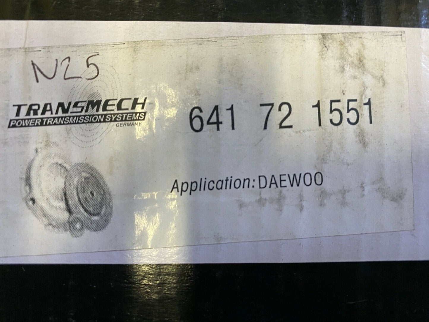Transmech 641721551 Clutch Kit fits Daewoo