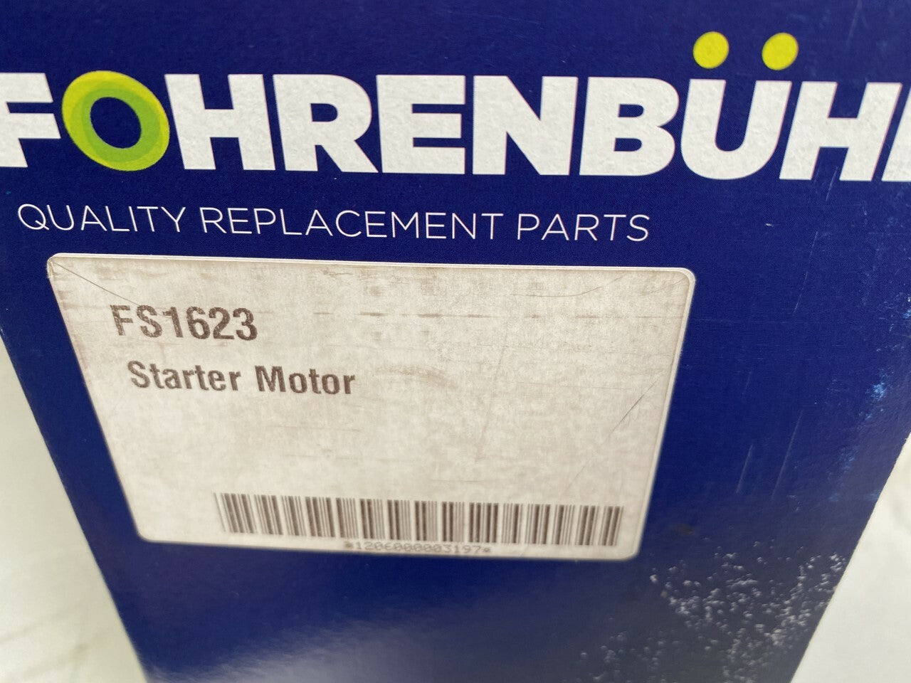 Fohrenbuhl FS1623 Starter Motor fits Fiat