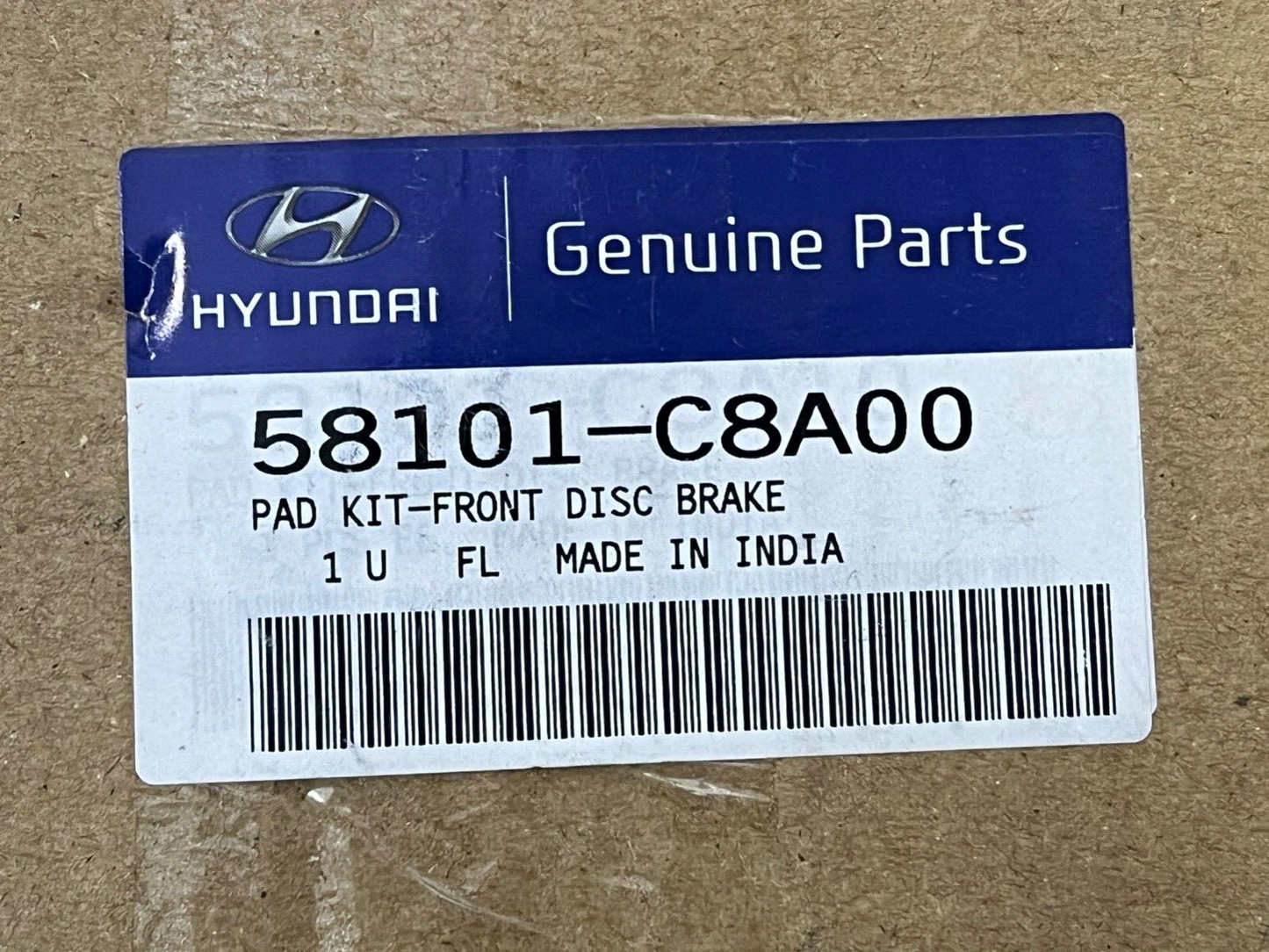 Genuine Hyundai 58101C8A00 Front Brake Pads fits Hyundai i20 Kia Rio