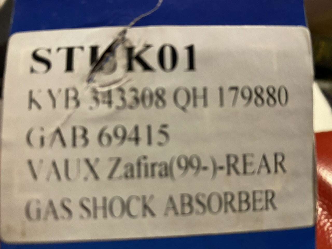 Storm STUK01 Rear Shock Absorber fits Vauxhall