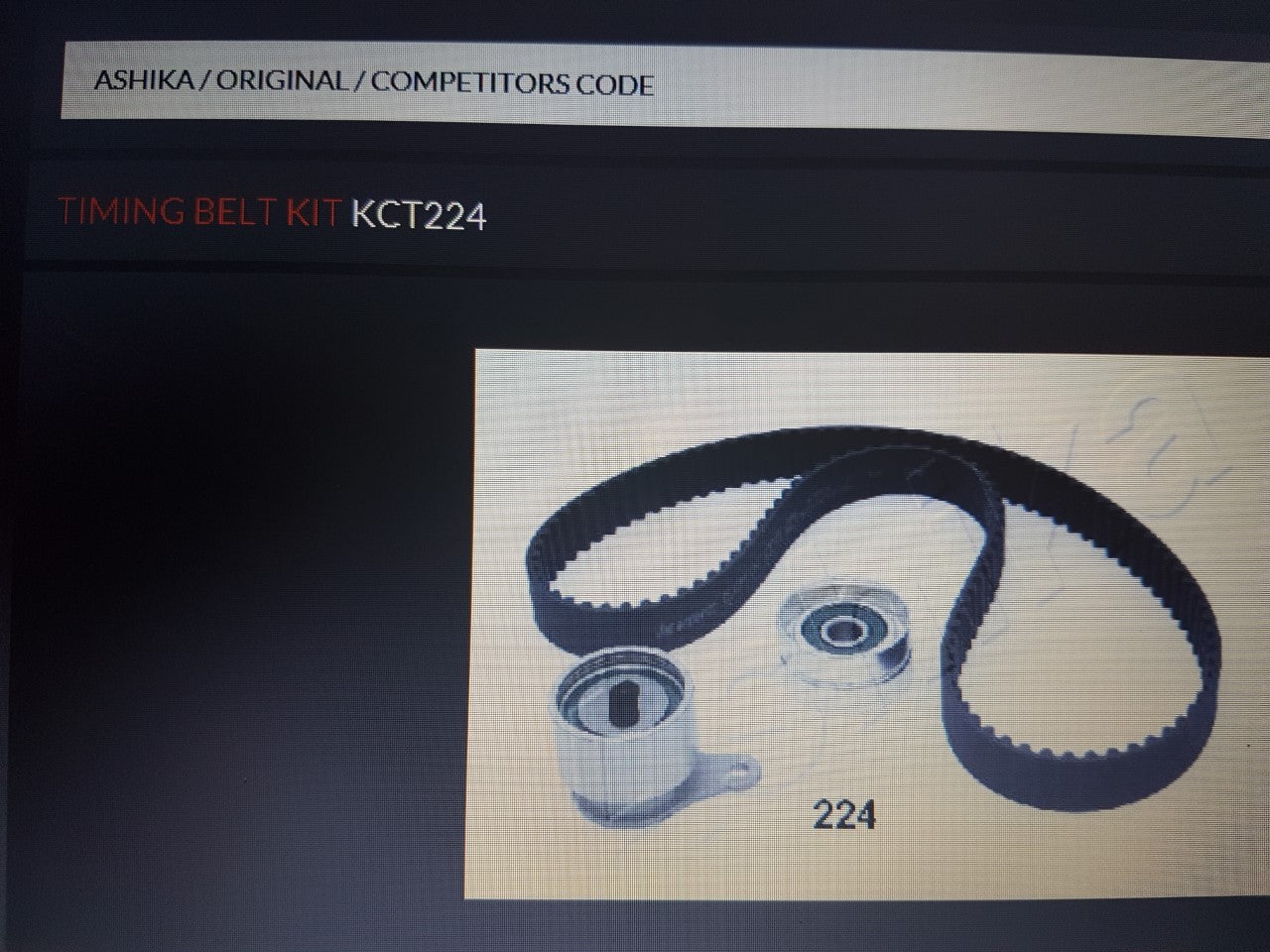 Timing Belt Kit Belt & Tensioner Toyota Starlet 84-89 1.0 KCT224 **Bargain**
