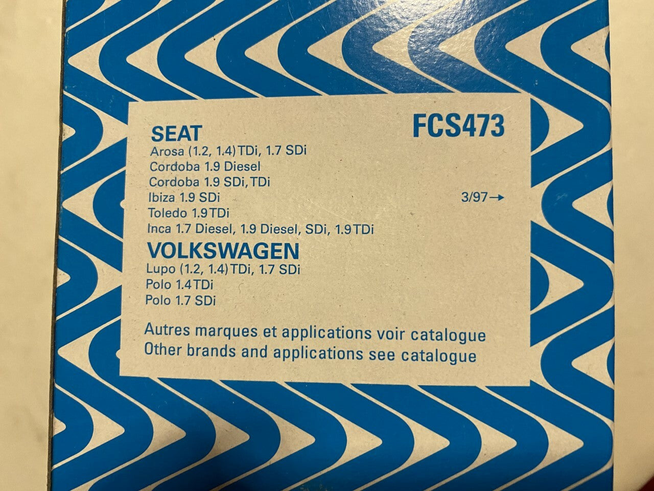 Purflux FCS473 Fuel Filter fits Seat Volkswagon VW