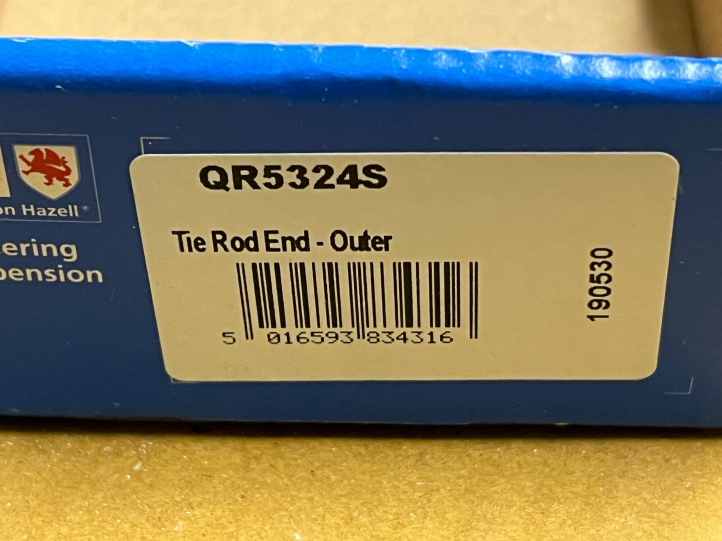 QH QR5324S Tie Rod End fits Audi Seat Skoda VW