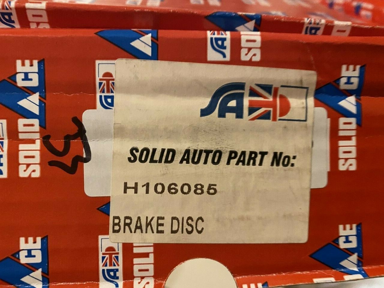 Solid Auto H106085 Brake Disc (Pair) fits Honda