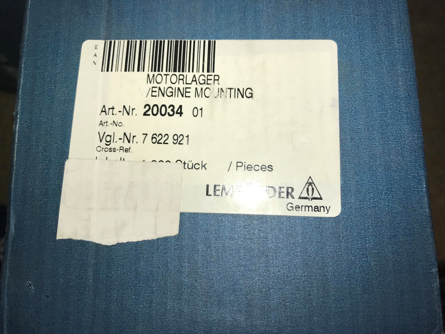 Engine Mount Mounting Fiat Uno 83-93 Lemforder 20034 **NEW**