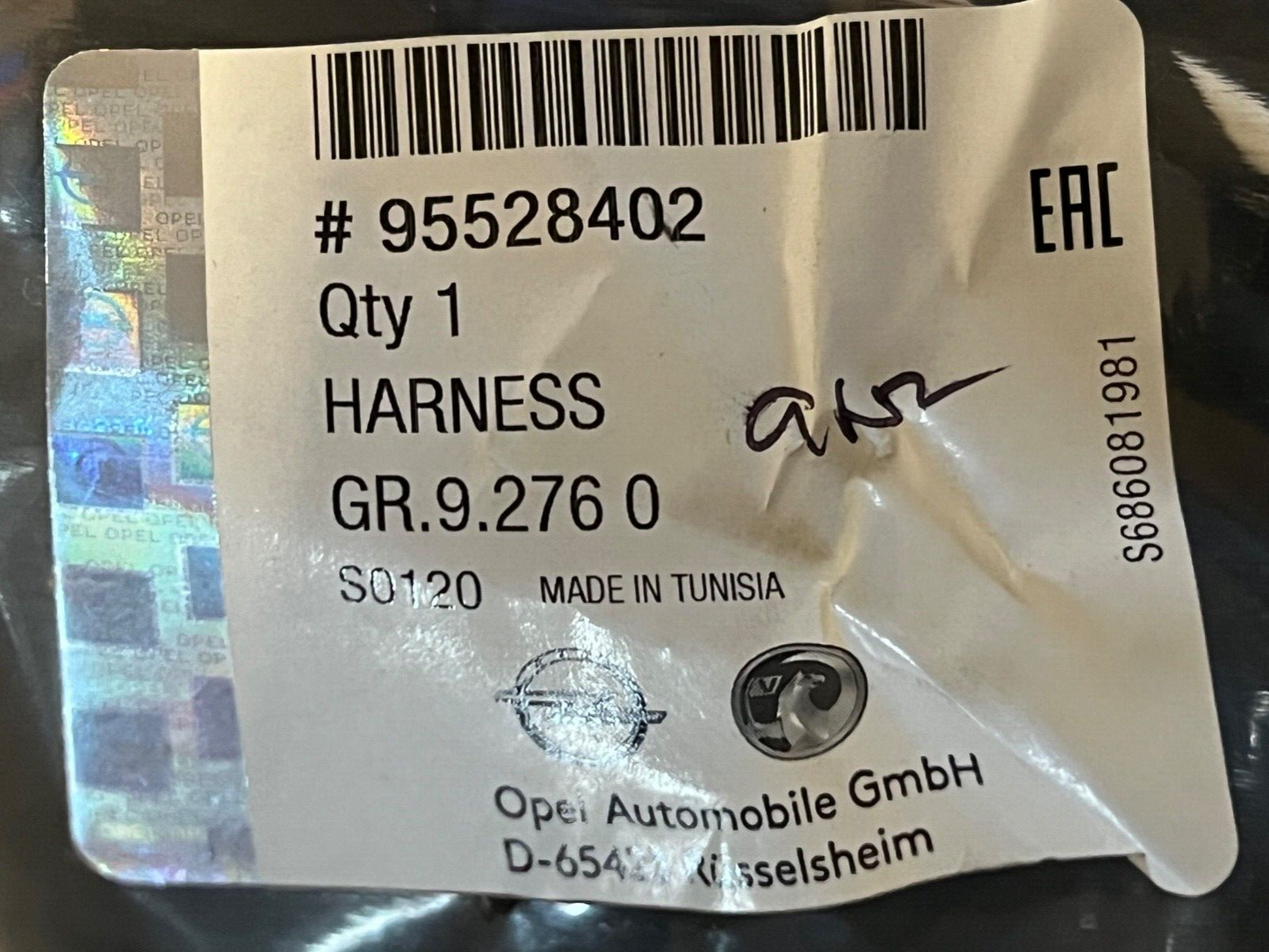 Genuine 95528402 Vauxhall Zafira B 2008-2014 Heater Blower Motor Wiring