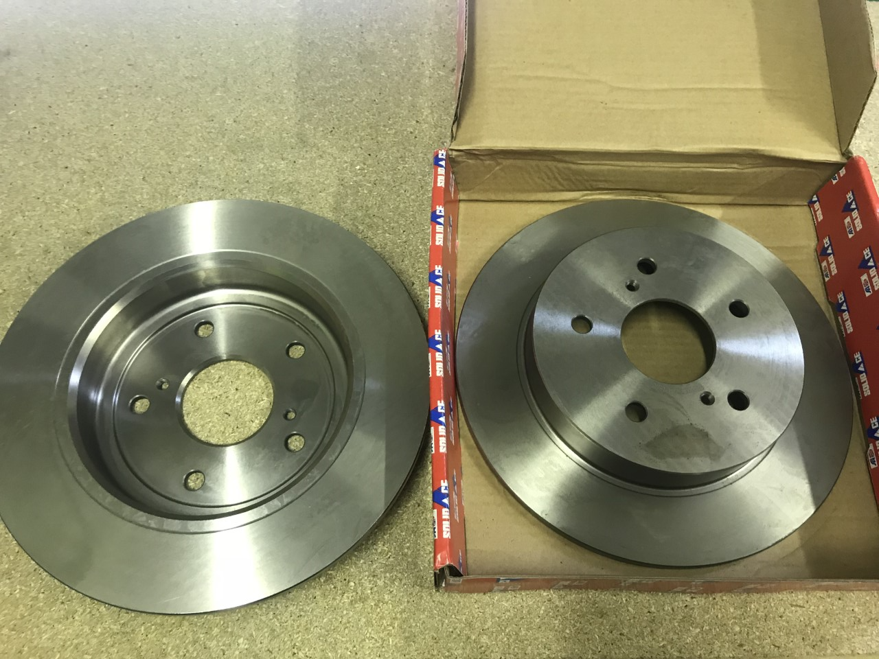 Rear Solid Brake Discs Pair Suzuki SX4 2006-2015 1.5 1.6 Solid Auto S206028