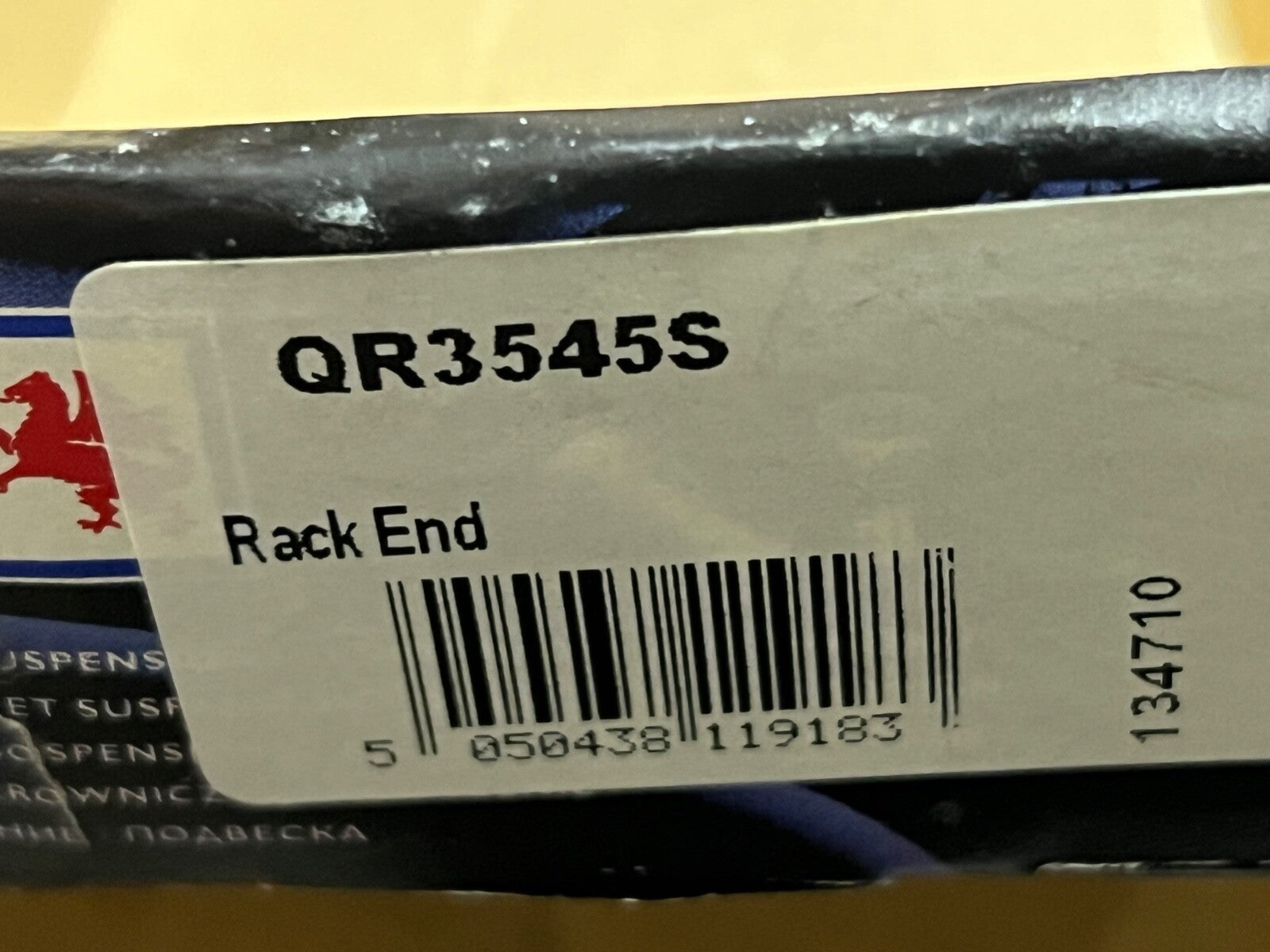 QH QR3545S Inner Rack End Tie Rod fits Vauxhall Opel Zafira